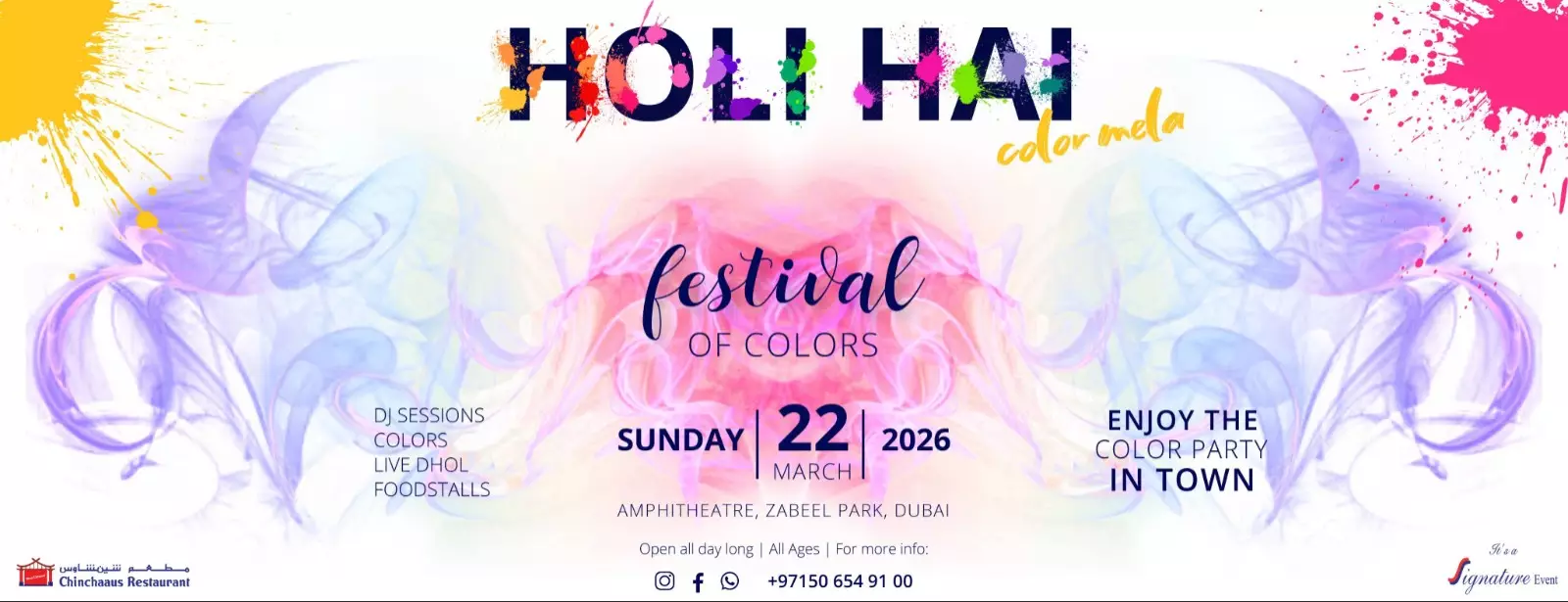 Holi Hai - Color Mela in Dubai 2026